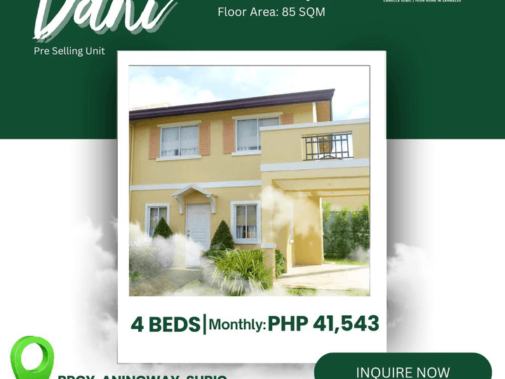 163sqm Dani 4BR 3 Bath House and Lot For Sale in Subic Zambales