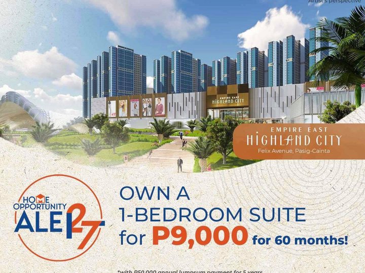 Affordable Preselling 1-Bedroom condo in Pasig-Cainta NO DOWNPAYMENT