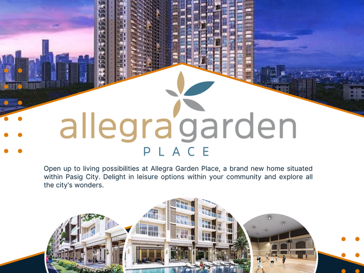 Condo Unit Allegra Garden Place in Pasig