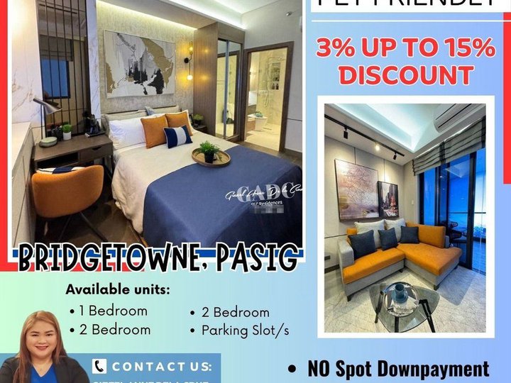 Smart Home Condo at Le Pont Residences for sale located in Bridgetowne, Pasig