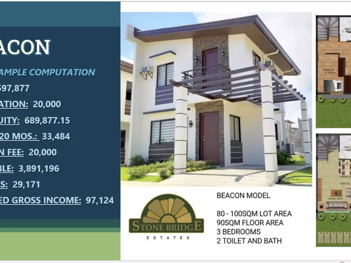 3 Bedrooms House and Lot For Sale in Carmona Cavite