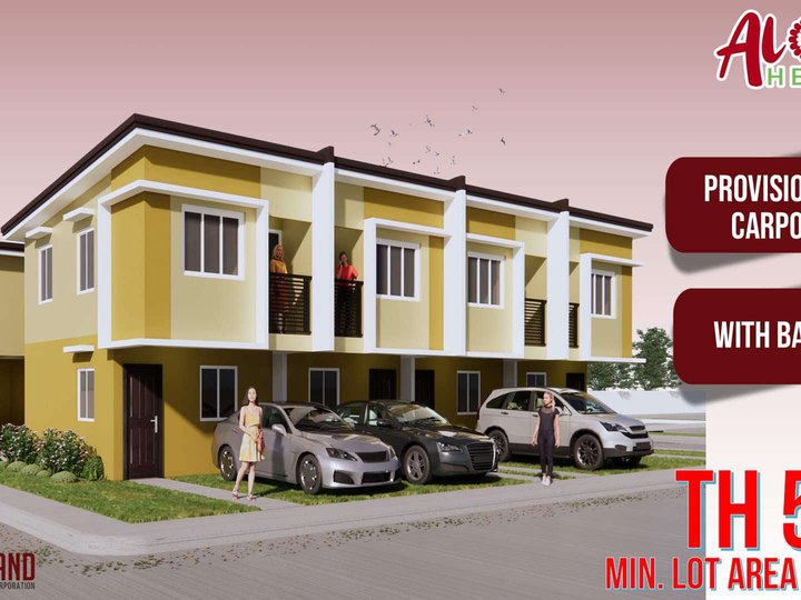 Alora Heights by Borland offers 3-bedroom Townhouse For Sale thru Pag-IBIG in Santa Maria Bulacan