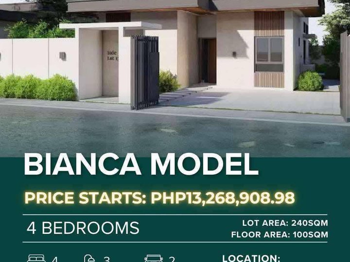 Furnished 4-bedroom Single Attached Bianca Model For Sale in Victoria South of Alabang Muntinlupa
