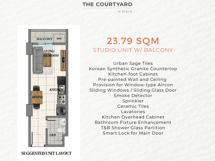 The Courtyard at Scala - Pre-Selling Condo with Balcony in Taguig