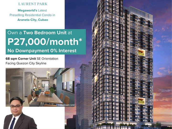 Laurent Park Preselling 66 sqm 2-bedroom QC Condo for Sale Megaworld