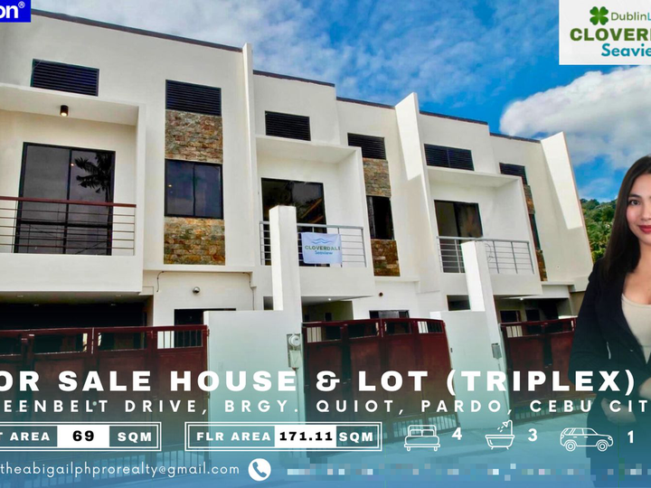 FOR SALE: 4-Bedroom Triplex Semi-Furnished House & Lot in Pardo, Cebu