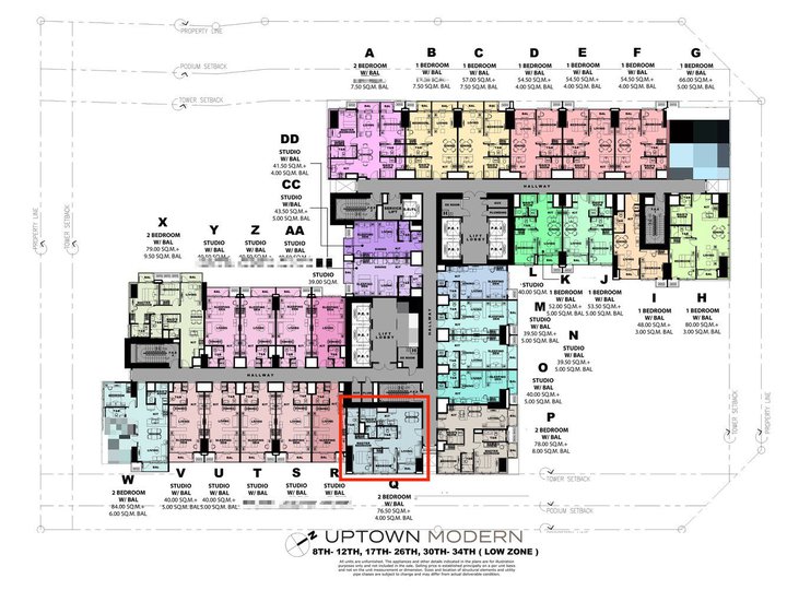 Uptown Modern 2 Bedroom With Balcony 80.5 sqm Preselling Bgc Condo For Sale Fort Bonifacio Taguig