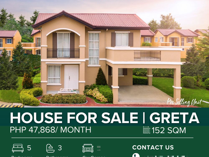 House For Sale in Subic Zambales: GRETA NRFO in Camella Subic Alta