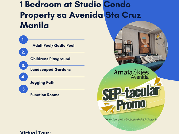 1 Bedroom Condo Unit for Sale in near University of the Philippines