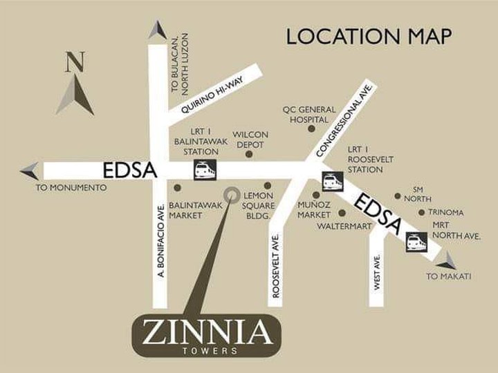 Zinnia Tower 71 sqm 2 bdrm Condo for Sale in Quezon City
