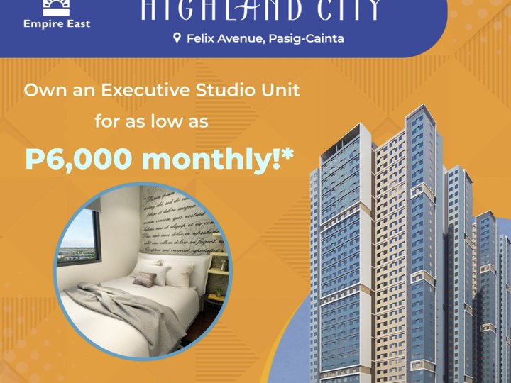 6K MONTHLY - Affordable Condo in Pasig City For Sale No Downpayment