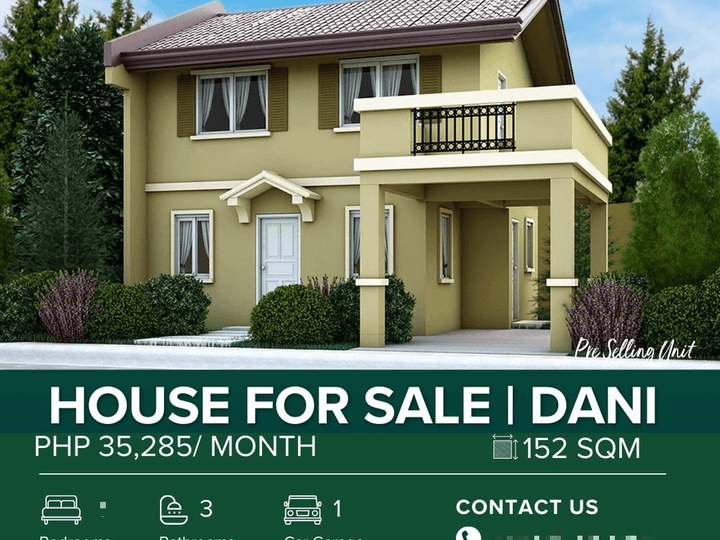 152 Sqm House For Sale: DANI Model NRFO in Camella Subic Alta