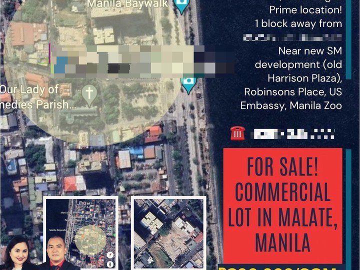 2,937 sqm. Prime Commercial Vacant Lot For Sale in Malate, Manila