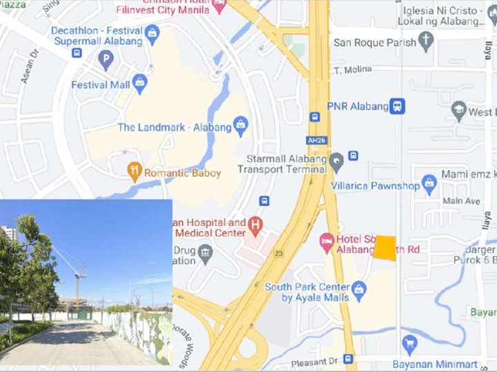 4,831 sqm Commercial Lot For Sale by Ayala Land in South Park District Alabang Muntinlupa