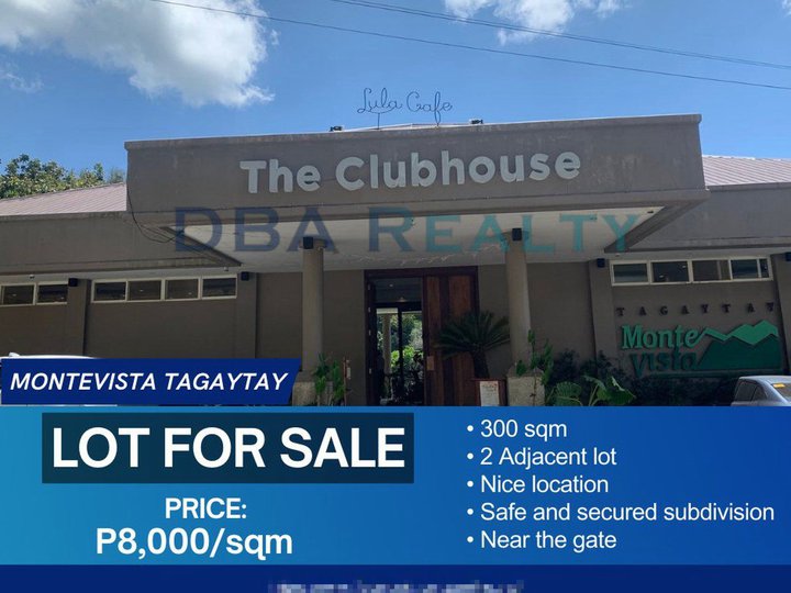 2 Adjacent Lots For Sale in Montevista Tagaytay City | 300 sqm