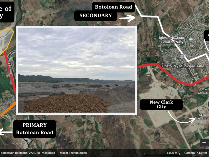 Quarry Land for Sale - 17 Hectares in Capas, Tarlac