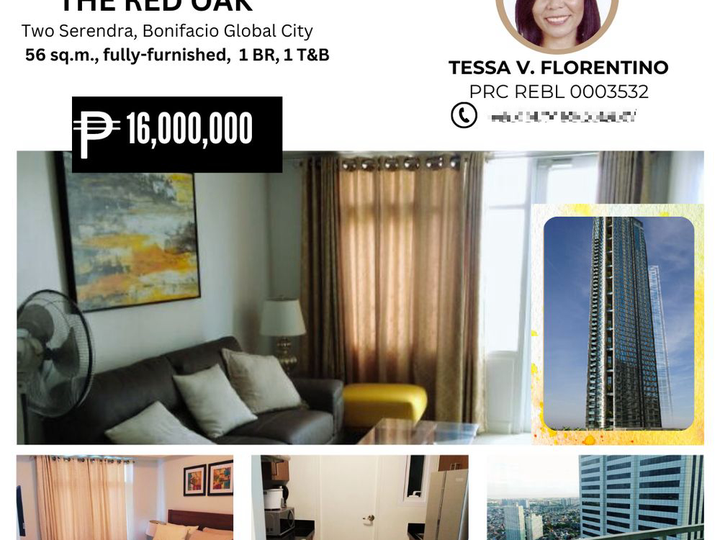 Furnished condo units for sale in Two Serendra BGC Taguig City