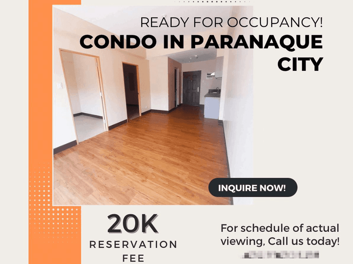 2-bedroom Condo For Sale Ready for occupancy in Paranaque City