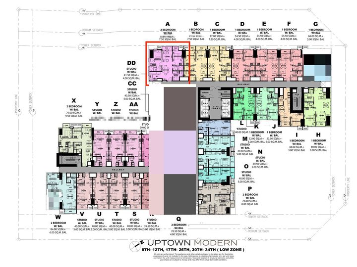 Uptown Modern 2 Bedroom With Balcony 92 sqm Bgc Preselling Condo For Sale Taguig City