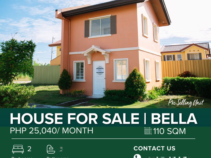 110 Sqm House For Sale: BELLA Model NRFO in Camella Subic Alta