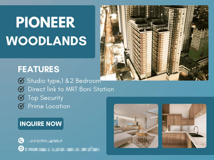 PIONEER WOODLANDS Rent to Own Condo near Makati and BGC