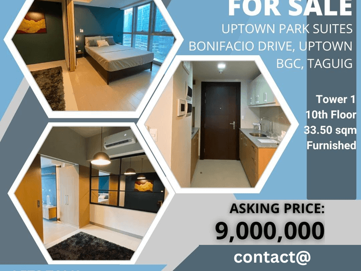 Well furnished 1BR at Uptown Parksuites Tower 1