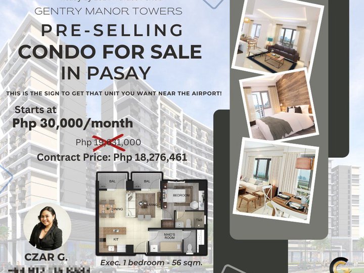 Pre-selling Condo in Pasay near Airport! Across OKADA