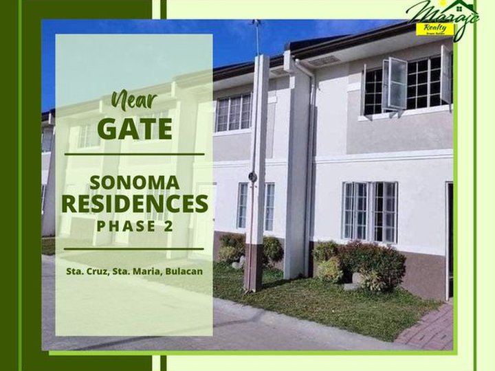 2-Bedroom Townhouse For Sale thru PAG-IBIG in Santa Maria