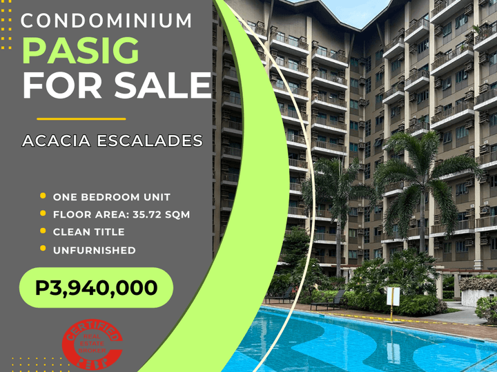 Foreclosed Condo One Bedroom for Sale in Pasig Acacia Escaldes