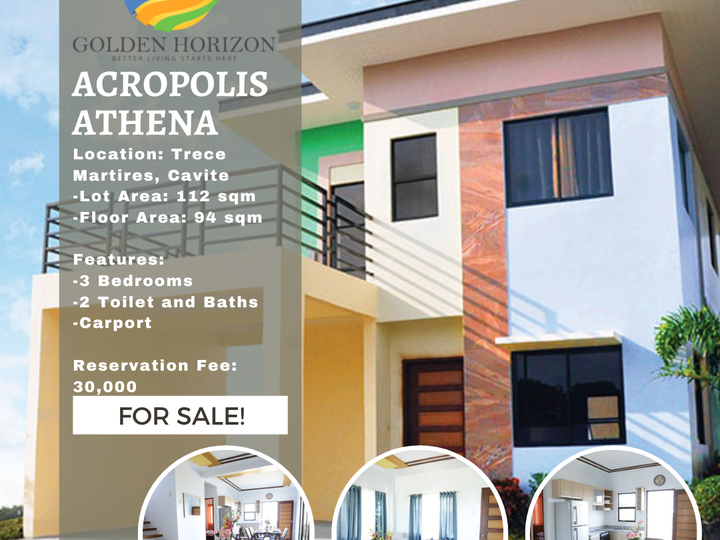 3BR Athena Single Detached House For Sale in Trece Martires Cavite