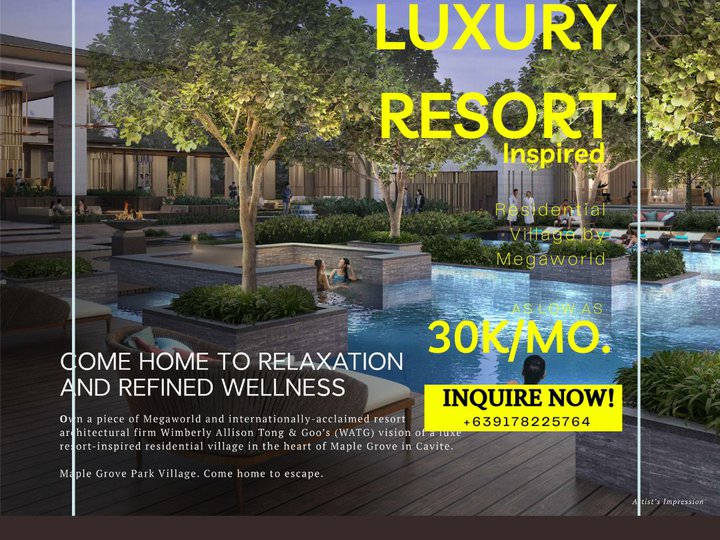 300sqm. Brand New Lot in Cavite|Maple Grove Park Village Megaworld