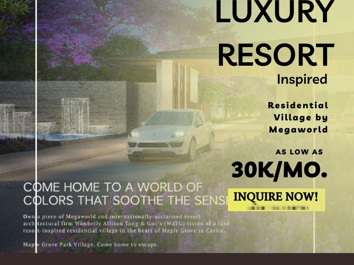 300SQM Resort-Spa Inspired Village Cavite|Maple Grove Park Village