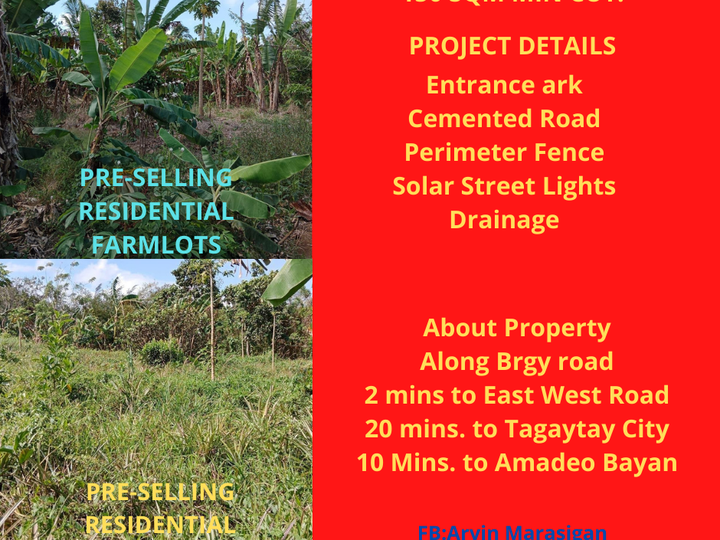 Residential Farmlot for sale in amadeo cavite
