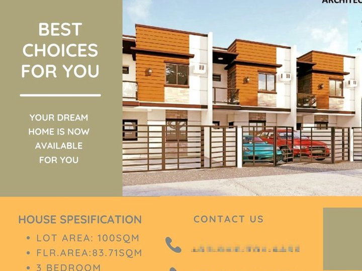 Pre Selling 3 Bedroom Townhouse For Sale in Quezon City