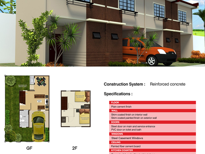 House and Lot in Lumina Plaridel, Bulacan | Adriana Townhouse End Unit