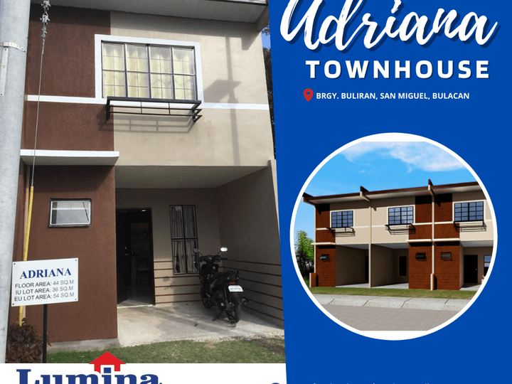 2-BR House and Lot for Sale in San Miguel, Bulacan | Adriana Townhouse