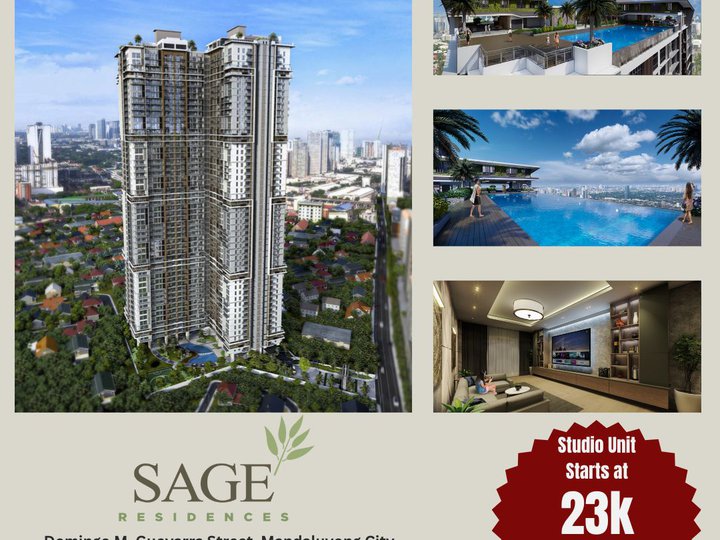 Modern Contemporary Themed Studio Condominium in Mandaluyong for Sale
