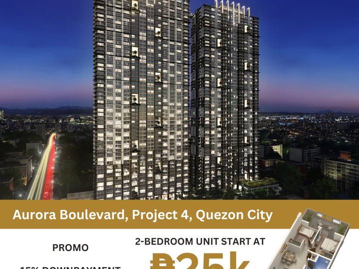 Pre-selling 54.50 sqm 2-bedroom Condo For Sale in Quezon City / QC