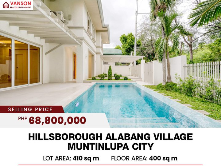 5BR HOUSE AND LOT WITH POOL IN HILLSBOROUGH ALABANG VILLAGE MUNTINLUPA