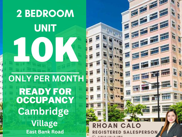 2 Bedroom Unit For Sale in Pasig City Cambridge Village