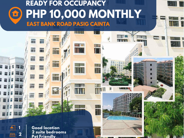 Affordable Rent to Own Condo 2BR 42sqm Loft Type in Pasig 10K Monthly