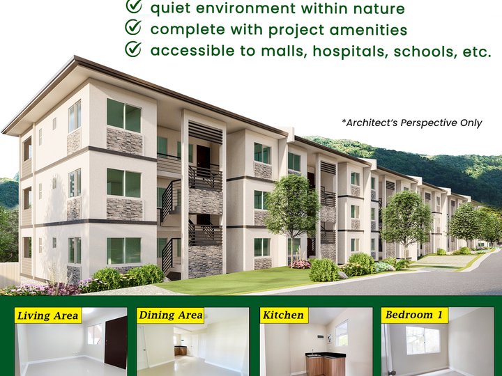 50sqm 2BR CONDO FOR SALE WITH FREE USE PARKING  @ STO TOMAS BATANGAS