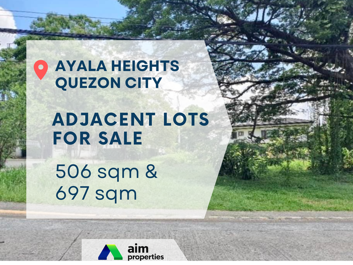 Residential Vacant Lots For Sale in Ayala Heights Quezon City / QC Metro Manila