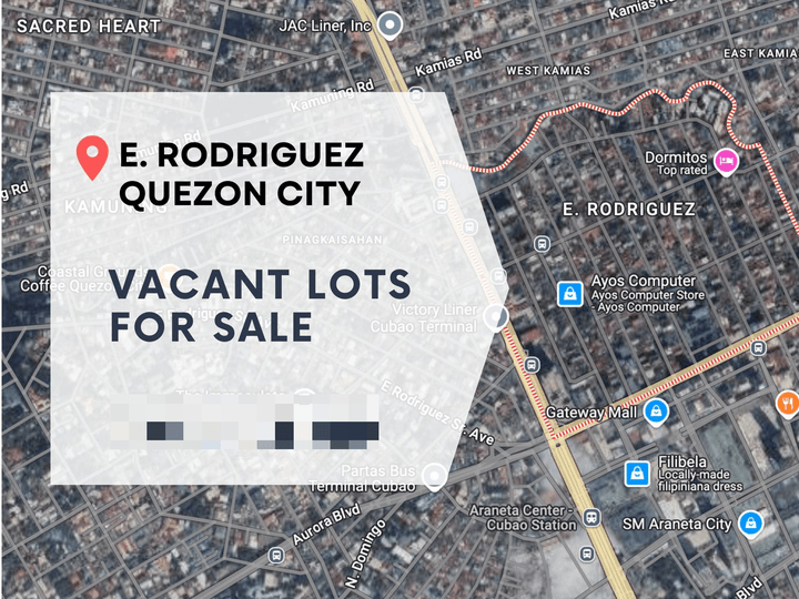 Vacant Lots in E. Rodriguez, Quezon City