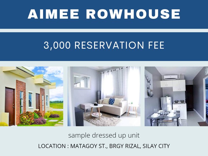 For sale Affordable House and Lot Rowhouse in Silay Negros Occidental