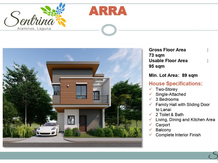 3-bedroom Single Attached House For Sale in Alaminos Laguna