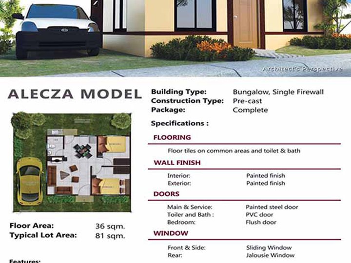 Alecza | Single Firewall | OFW Real Estate Investment Philippines
