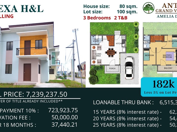 3BR ALEXA HOUSE AND LOT IN ANTEL GRAND VILLAGE IN GEN. TRIAS