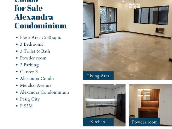 3 bedroom Condo for Sale Alexandra Condominium