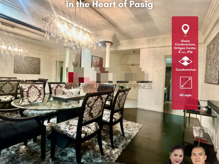 161.00 sqm 3-bedroom Residential Condo For Sale in Alexis Condominium Valle Verde 6 Ortigas Pasig